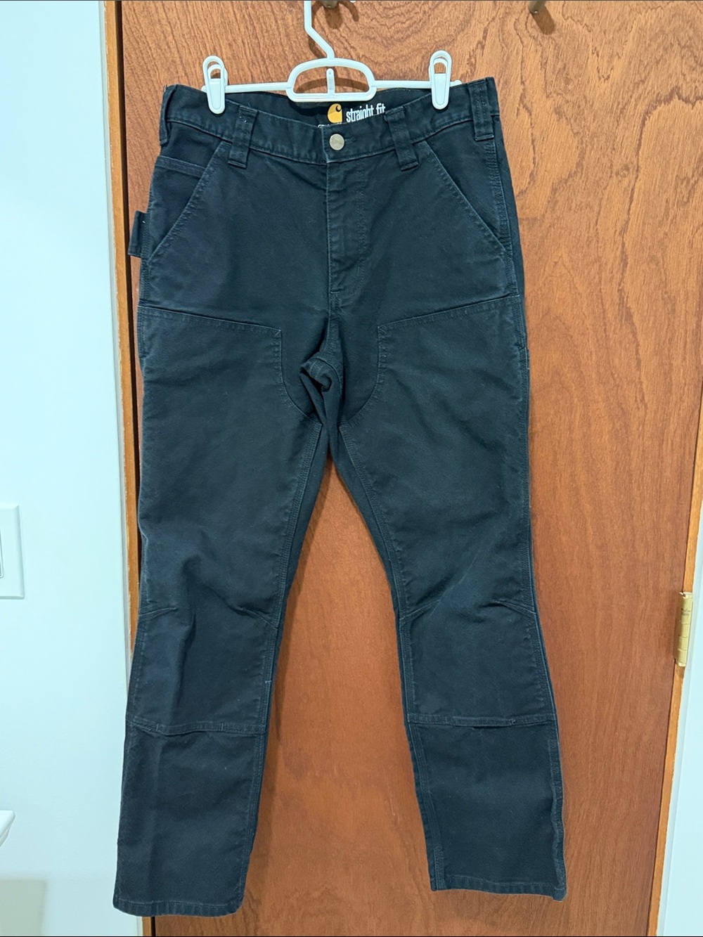 Carhartt Black Straight Slim Work Pants 30x30